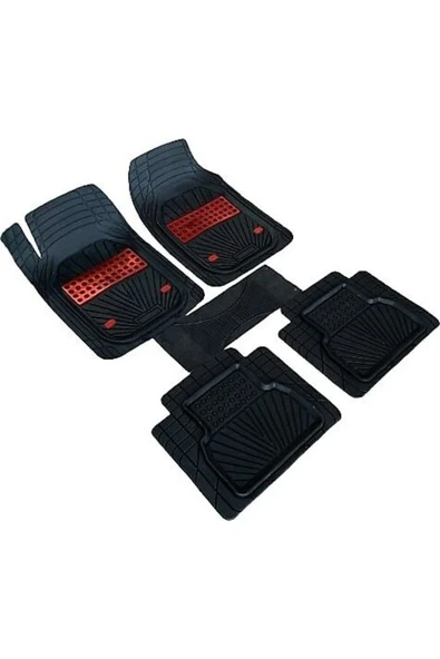 Gold Oto Aksesuar Skoda Octavia 2012-2016 3d Negro Ica Kırmızı Oto Paspas ürün görseli