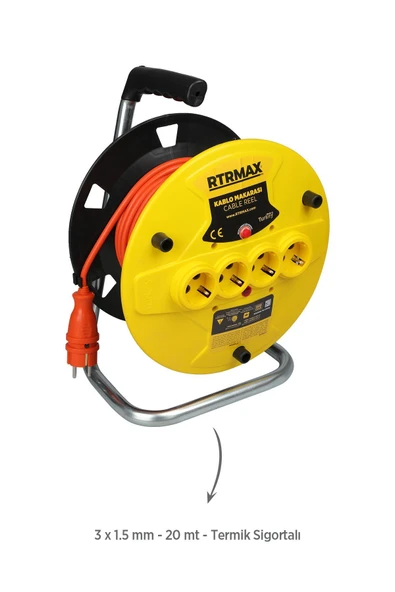 RTM9030SET Elektrikli Ağaç Kesme Motoru 4'lü Set -Eldiven-Testere Zinciri-Makaralı Uzatma Kablosu - 5
