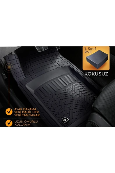 Gold Oto Aksesuar Cıtroen C5 Station Wagon 2005 Sonrası 3d Oxford Zebra Oto Paspas ürün görseli