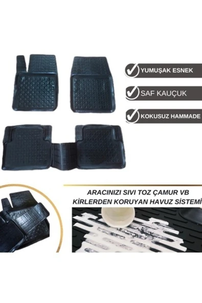 Gold Oto Aksesuar Audi A5 Coupé 2009 Sonrası Uyumlu 3d Zebra Siyah Oto Paspas ürün görseli