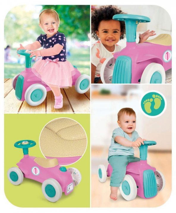 Baby Clementoni Ilk Klasik Arabam Pembe 17455 - 5