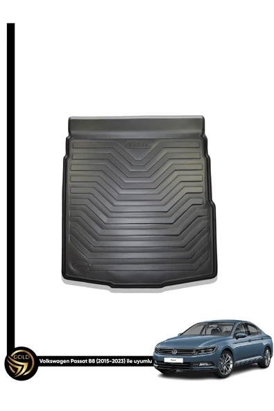 Gold Oto Aksesuar Volkswagen Passat B8 2021 Uyumlu  Elmas Kesim Maxi Havuzlu Bagaj Havuzu ürün görseli