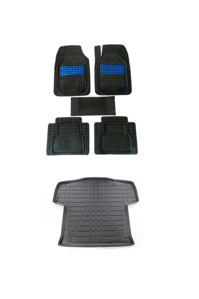 Gold Oto Aksesuar Skoda Super B 2015-2020 4d Maxi Havuzlu Negro Mavi Paspas Ve Bagaj Havuzu ürün görseli