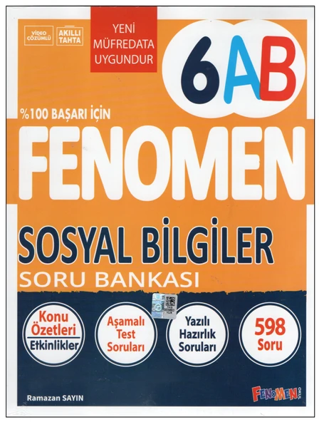 Fenomen 6.Sınıf 6AB Sosyal Bilgiler Soru Bankası ürün görseli