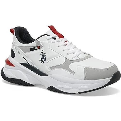 U.S.POLO ASSN SOLIDAR 5PR BEYAZ COMFORT CASUAL ANATOMİK SPOR AYAKKABI ürün görseli 1