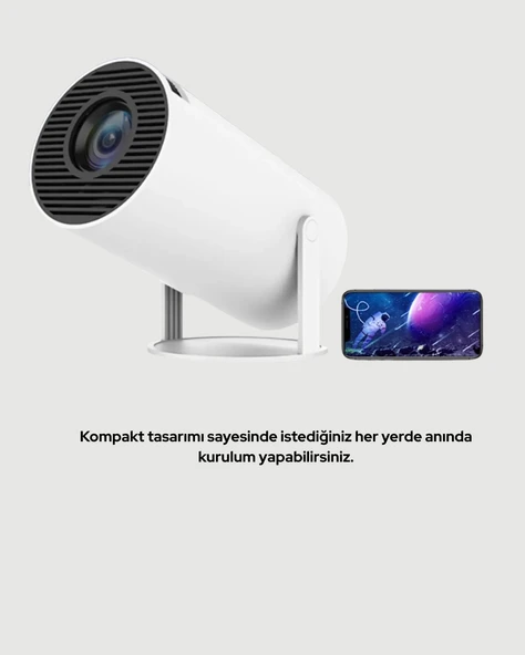 Ultra Pro Full HD ve 4K Destekli 130 İnç Projeksiyon Cihazı - Resim 3