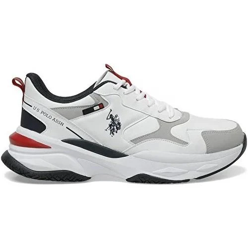 U.S.POLO ASSN SOLIDAR 5PR BEYAZ COMFORT CASUAL ANATOMİK SPOR AYAKKABI - Resim 3