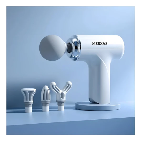 Merxas Mg-203 Şarjlı Darbeli Titreşimli Masaj Tabancası Ledli Tasarım Masaj Aleti Ağrı Giderici Yeşil - 2