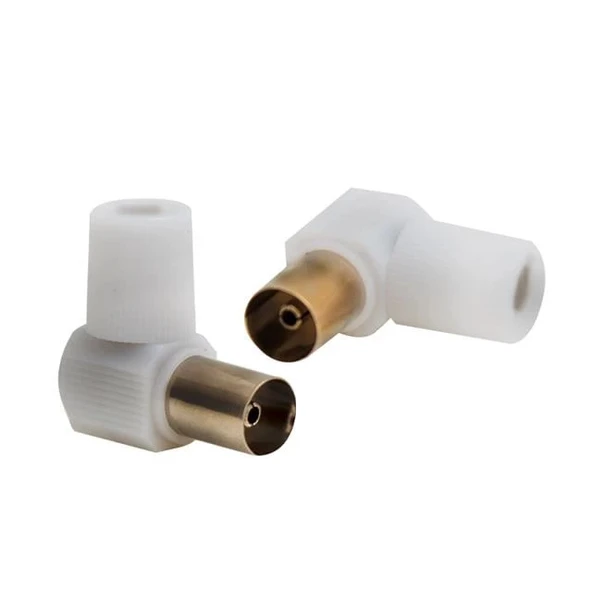 60 Ohm L Dişi Beyaz Anten Fişi ürün görseli 1