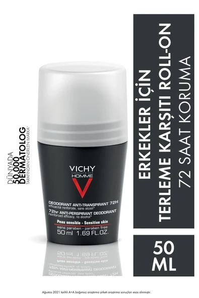 Vichy Roll-On Deodorant Homme 50 ml ürün görseli 1