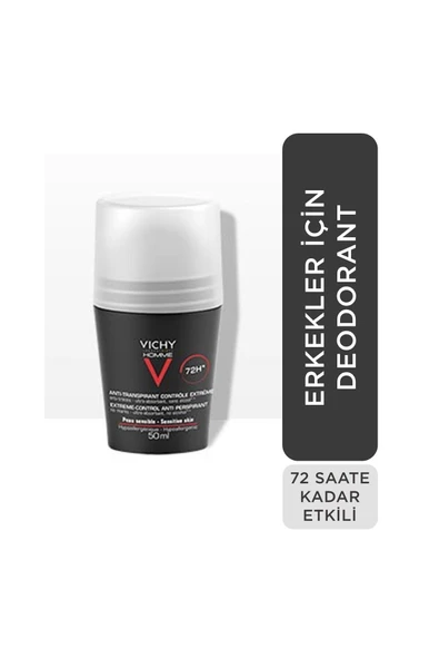 Vichy Roll-On Deodorant Homme 50 ml - Resim 3