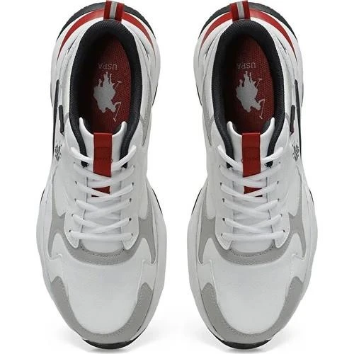 U.S.POLO ASSN SOLIDAR 5PR BEYAZ COMFORT CASUAL ANATOMİK SPOR AYAKKABI - Resim 4