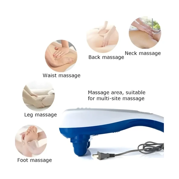 Merxas Sl-222 Yeni Masaj Aleti Çift Başlıklı Boyun Bel Sırt Bacak Elektrikli Masaj Cihazı - 7