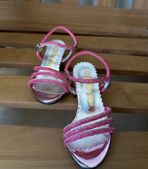 GALA taş işlemeli çocuk topuklu ayk. - Resim 6