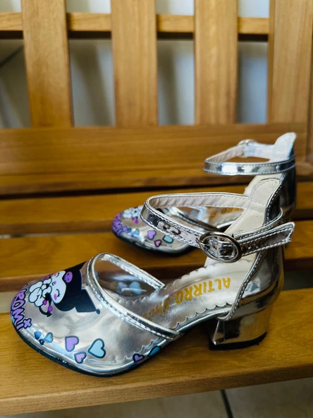 karakter BASKILI GALA çocuk topuklu ayk. - Resim 3