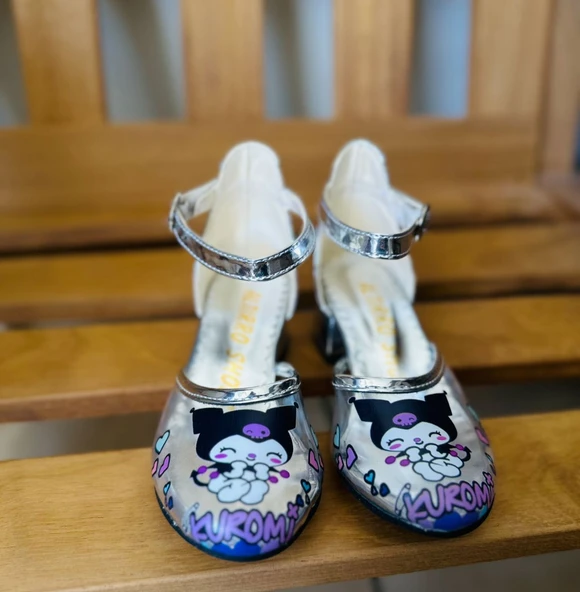 karakter BASKILI GALA çocuk topuklu ayk. - Resim 2