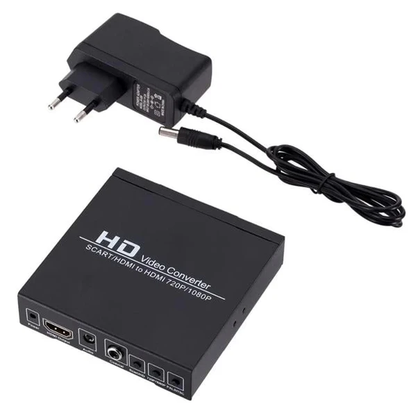 Powermaster PM-14366 Adaptörlü Scart-HDMI to HDMI Çevirici