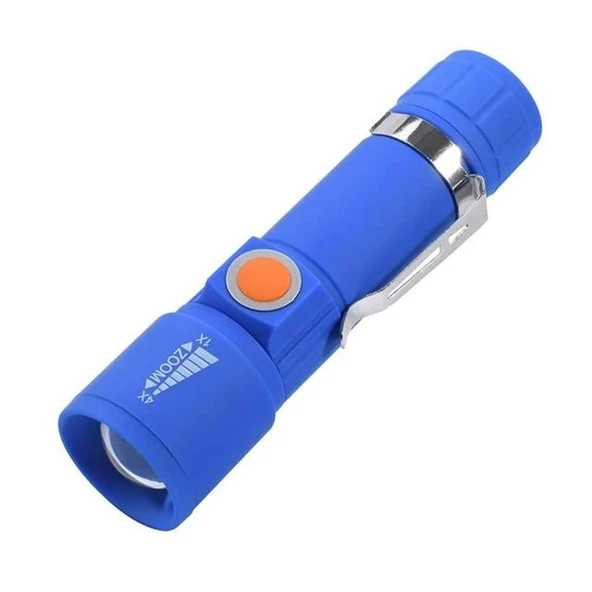 Powermaster MX-616S Usb Şarjlı 3 Modlu Plastik Kasa Mini El Feneri Özellikleri ürün görseli