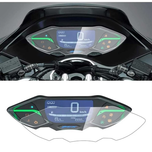Honda Pcx Gösterge Ekran Koruyucu Nano Şeffaf 2021 2025 Arası