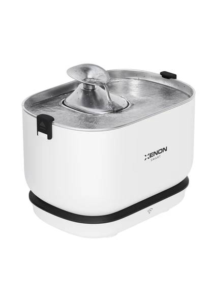 Xenon Smart Akıllı Su Pınarı Bataryalı 5200 mAh Hareket Sensörlü 2,5L UV Sterilizasyon Çelik Su Çeşmesi Kablosuz Kedi Su Sebili X8653 - 2