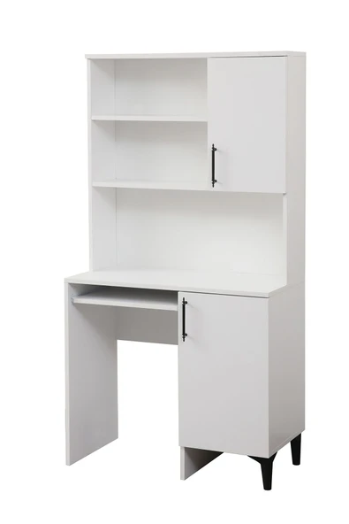 Çalışma Masası, Blesk Çalışma Masası Bilgisayar Masası Beyaz - Resim 4