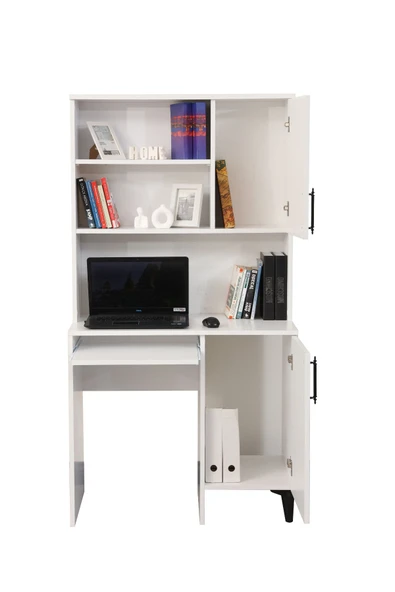 Çalışma Masası, Blesk Çalışma Masası Bilgisayar Masası Beyaz - Resim 2