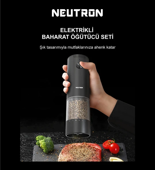 Neutron NTL-PG-33D Elektrikli Çiftli Baharat Öğütücü - 4