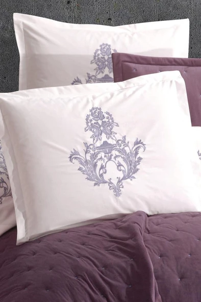 Çeyiz Diyarı La Donna 10 Parça Çeyiz Seti Mürdüm - Resim 2