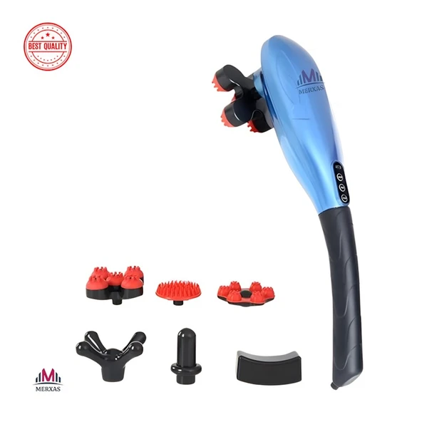 Merxas TK-916 Bölgesel Şarjlı Dijital Vücut Masaj Aleti Kablosuz 6 Başlıklı Sırt Vücut Masaj Aleti - 2