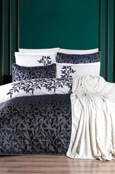 Çeyiz Diyarı İris 10 Parça Çeyiz Seti Lacivert ürün görseli