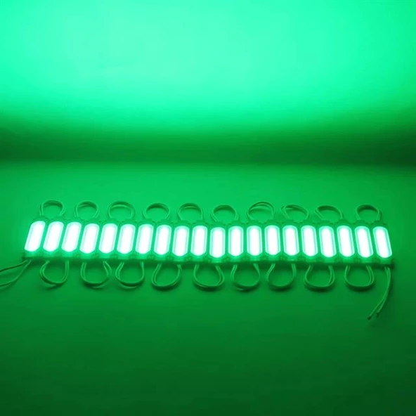 Powermaster 12 Volt 2 Watt Yeşil Modül Led (68x16 Mm) - Resim 2