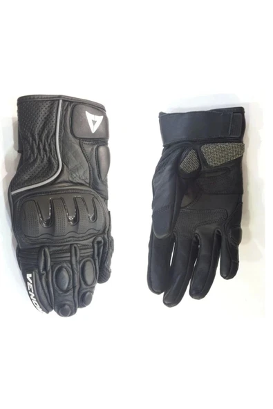 VENOM D1 Deri Motosiklet Eldiveni Kısa Model ürün görseli 1
