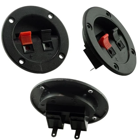 PowerMaster PM-17386 İkili Yuvarlak Hoparlör Terminali (İç Çapı: 40mm / Dış Çapı: 65mm) ürün görseli 1