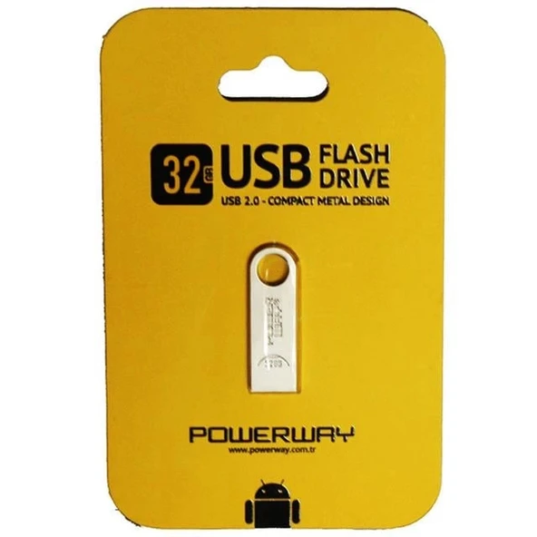 Powerway 32 Gb Metal Tip USB Flash Bellek
