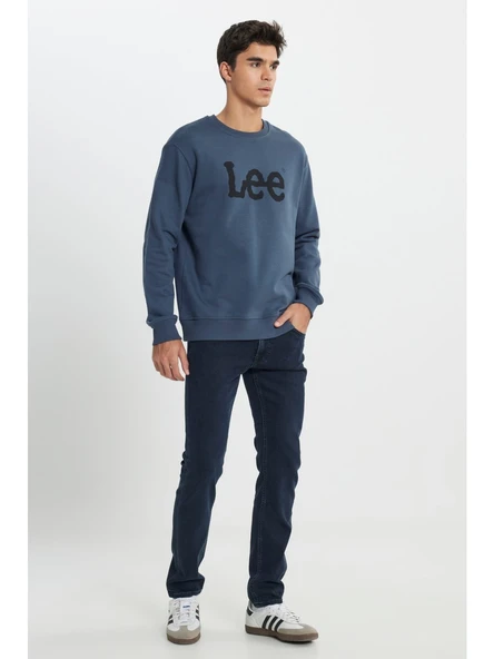 Lee Regular Fit Normal Kesim %100 Pamuk Sıfır Yaka Sweatshirt - Resim 4