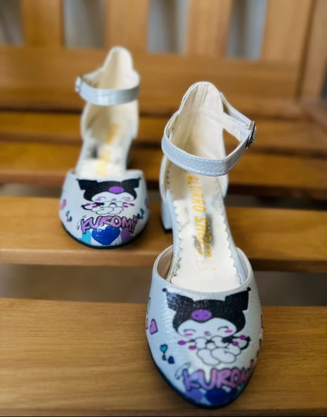 GALA KUROMİ baskılı topuklu ayk - Resim 5