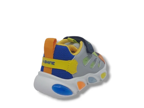 Vicco Lamb Bebe Çocuk Gri Işıklı Spor Ayakkabı - Resim 4