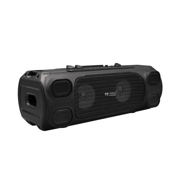 Magicvoice MV-7001 VHF El Mikrofonlu USB-SD-Bluetooth Işıklı 40 W Taşınabilir Şarjlı Seyyar Anfi - 3