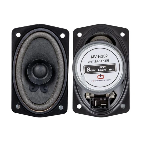 Magicvoice MV-HS02 3X4'' 7.5X10 Cm 8 Ohm Max 100 Watt Oval Oto Hoparlör