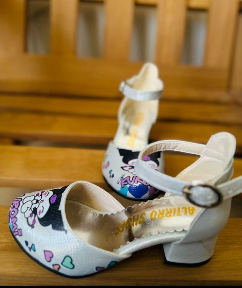 GALA KUROMİ baskılı topuklu ayk - Resim 4