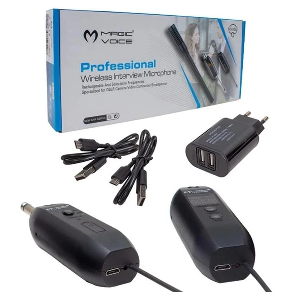 Magicvoice Mv-19603 UHF Kablosuz Kamera Uyumlu Mikrofon - 3