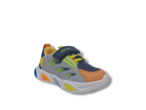 Vicco Lamb Bebe Çocuk Gri Işıklı Spor Ayakkabı - Resim 5