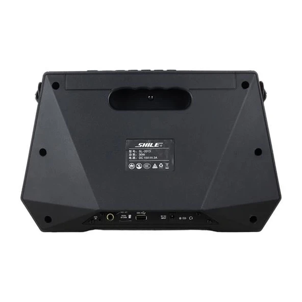 Shile SL-3A İki El Mikrofonlu Kumandalı USB/SD/BT Portatif Hoparlör - 3