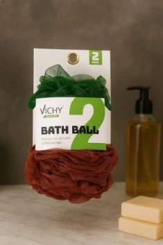 VICHY 2’liBanyo Lifi Seti – Yoğun Köpük Etkili, Cildi Nazikçe Temizleyen Duş Lifi VCH-6579 ürün görseli