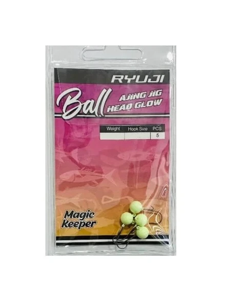 Ryuji Ball Ajing Glow JigHead İğne  0,8 Gr NO:10