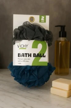 VICHY 2’liBanyo Lifi Seti – Yoğun Köpük Etkili, Cildi Nazikçe Temizleyen Duş Lifi VCH-6579 - Resim 2