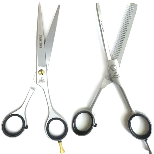 Yakiire Solingen 6" Makas 6inc Ara Makası Set Kuaför Berber Makası