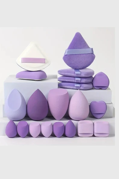 Marshmallow 20'li Makyaj Süngeri Seti – Fondöten, BB Krem ve Kapatıcı Uygulama Süngeri - 1