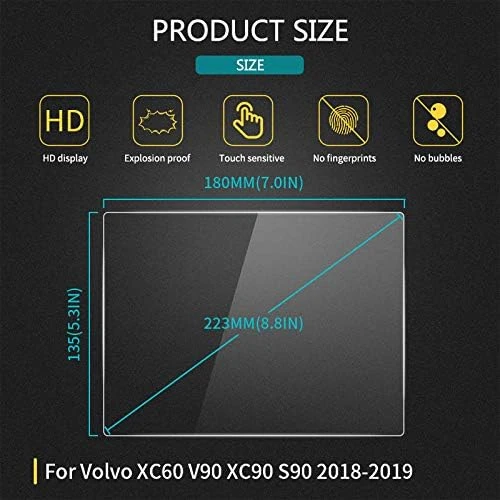 Volvo V90 XC90 S90 XC60 2018-2019 için 180x135 Nano Ekran Koruyucu - 2