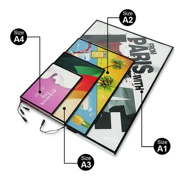 PowerMaster PM-21756 Ledli A2 Değiştirilebilir Reklam Poster Çerçevesi (Tabela) - 3